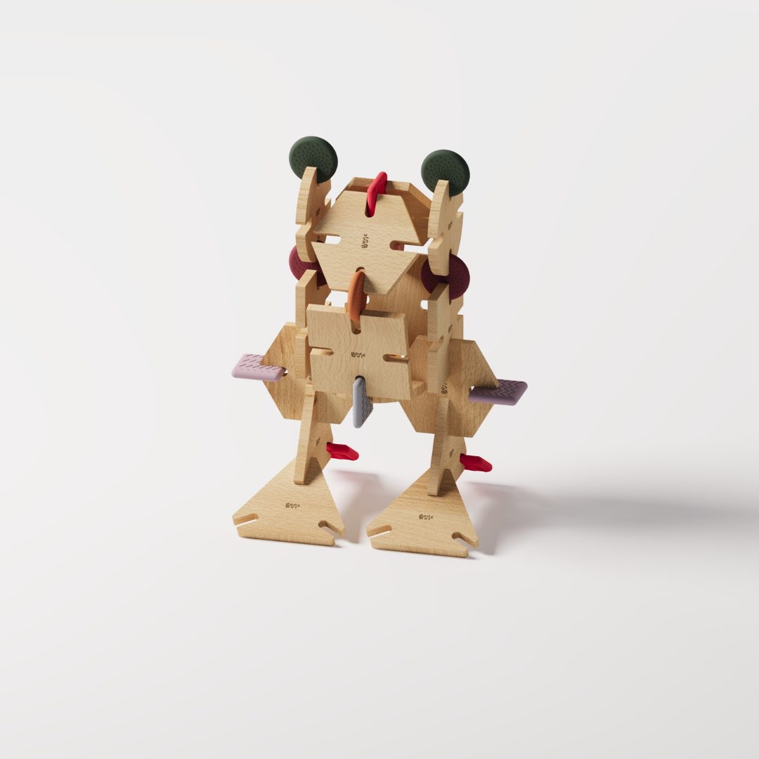 BAVVIC FAMILY SET - Wooden Contruction Toy
