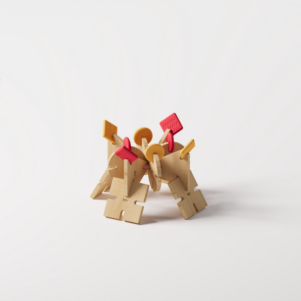 BAVVIC FAMILY SET - Wooden Contruction Toy