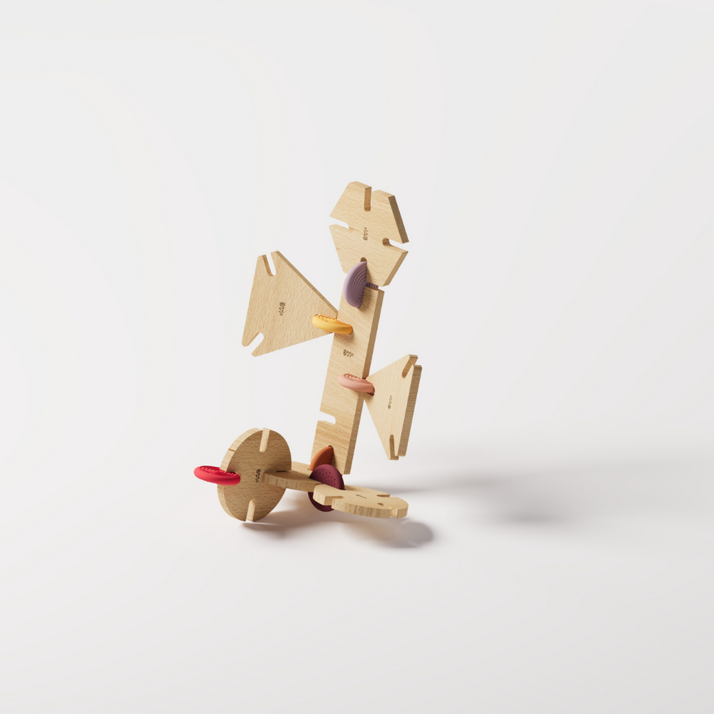 BAVVIC FAMILY SET - Wooden Contruction Toy