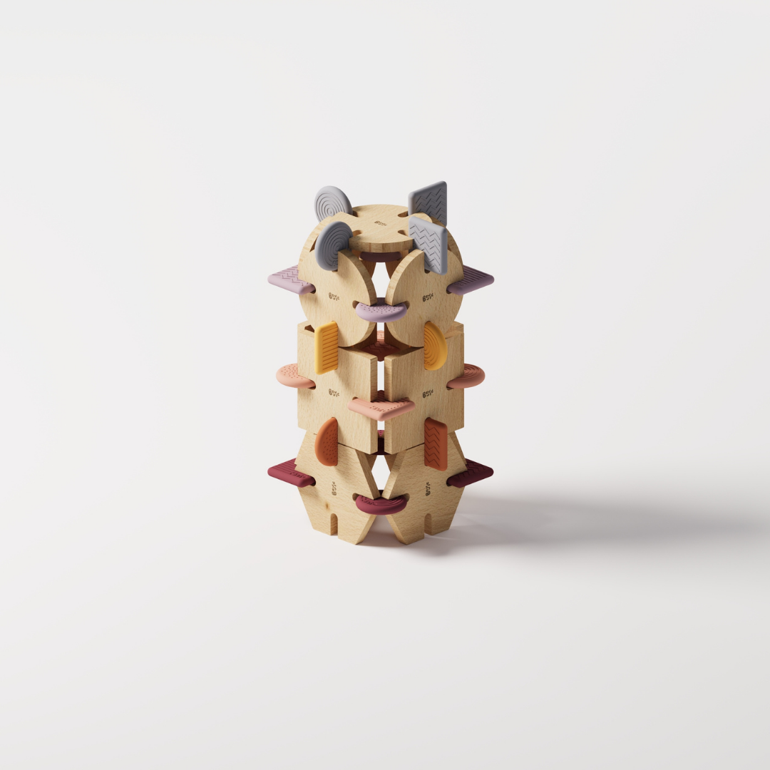 BAVVIC FAMILY SET - Wooden Contruction Toy