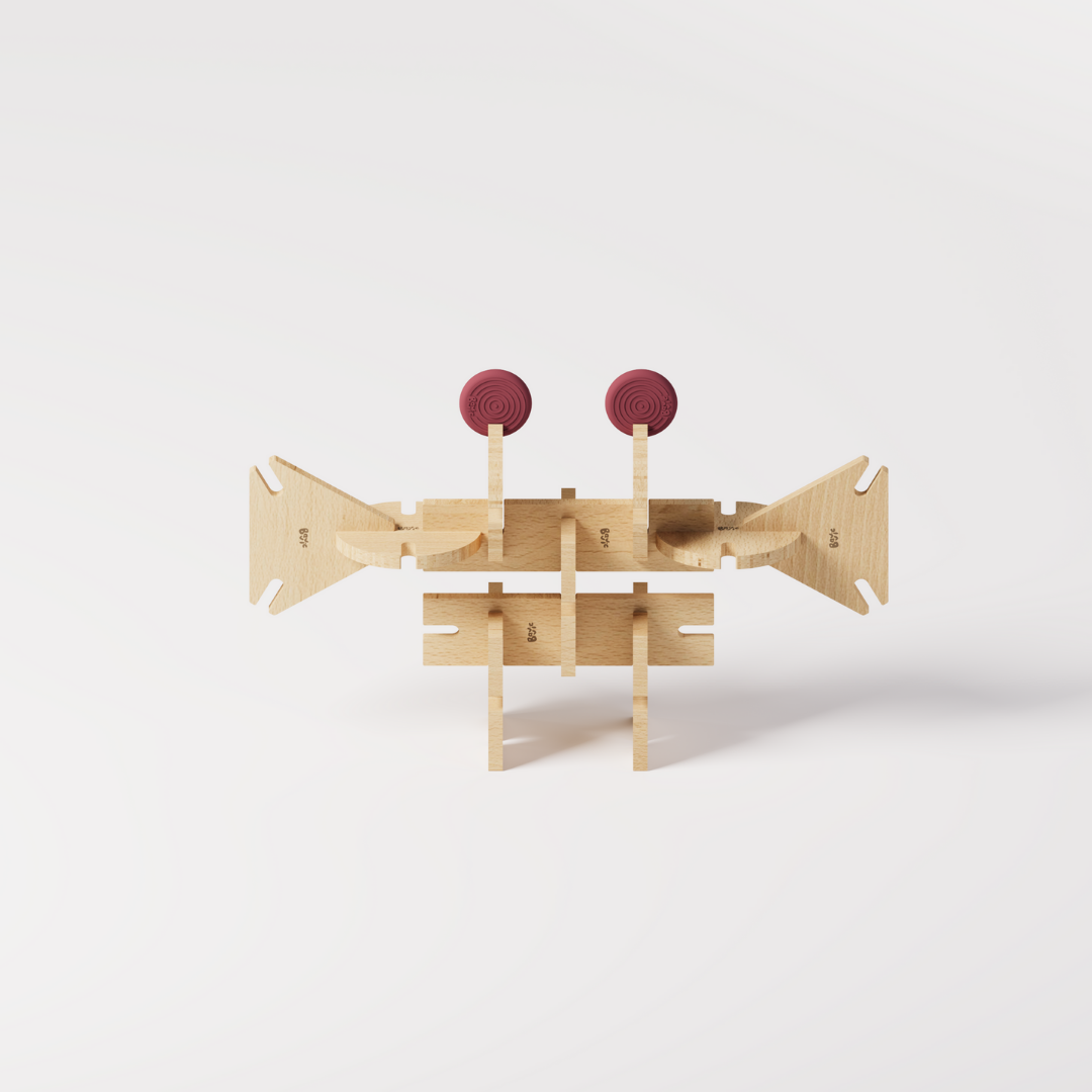 BAVVIC FAMILY SET - Wooden Contruction Toy