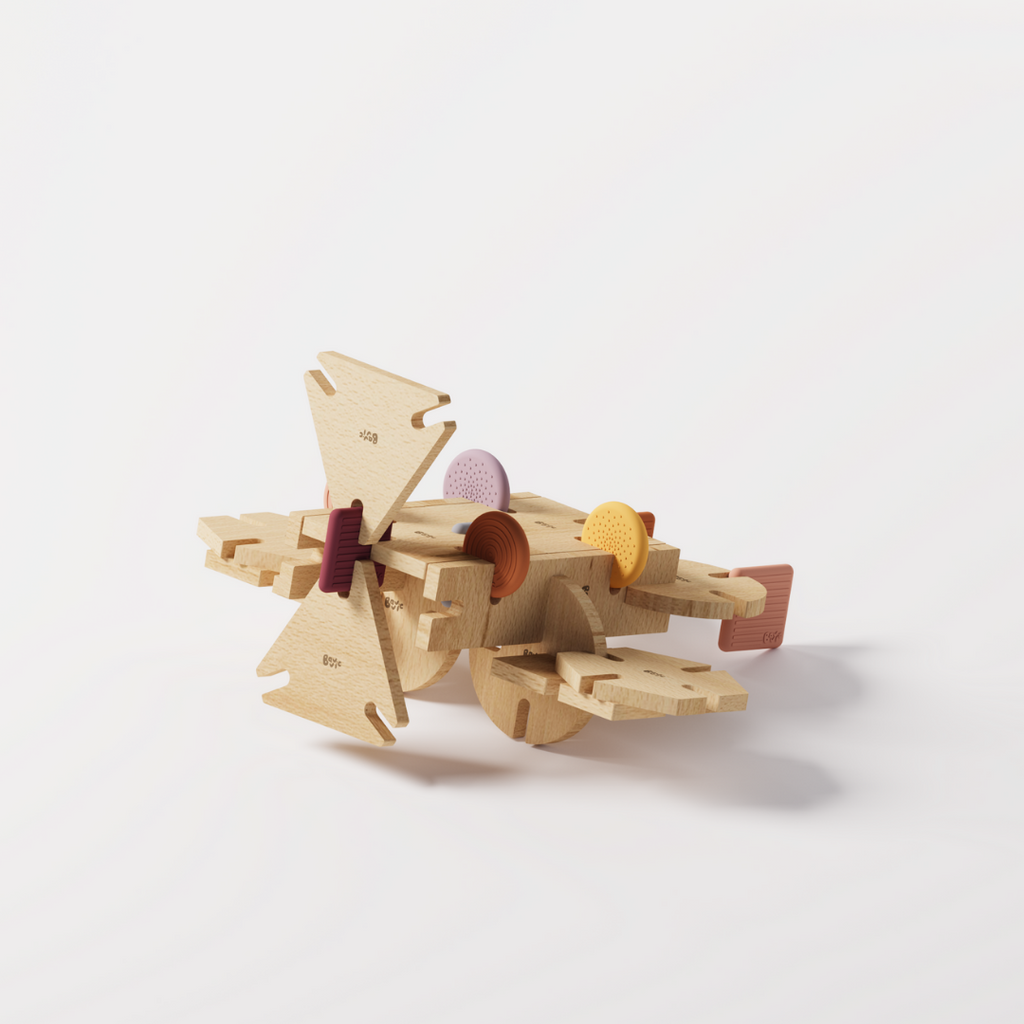 BAVVIC FAMILY SET - Wooden Contruction Toy