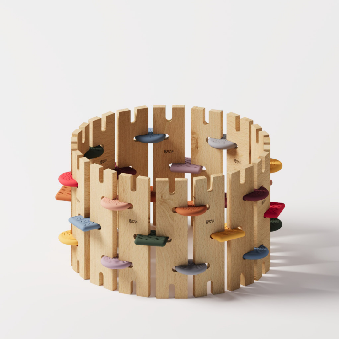 BAVVIC FAMILY SET - Wooden Contruction Toy