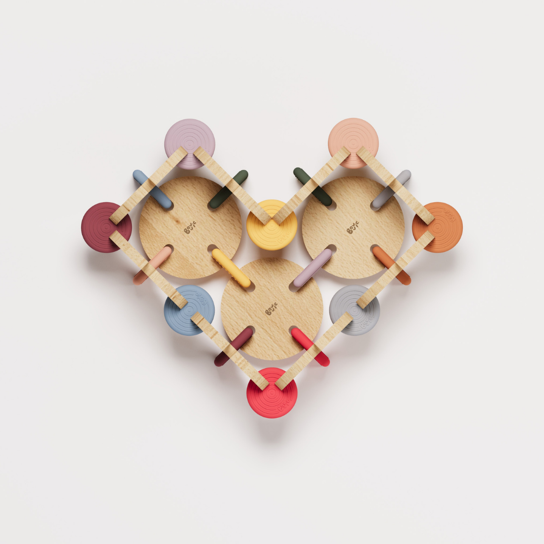 BAVVIC FAMILY SET - Wooden Contruction Toy