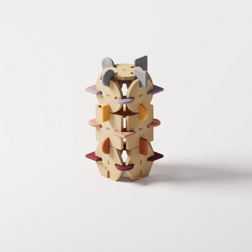 BAVVIC FAMILY SET - Wooden Contruction Toy