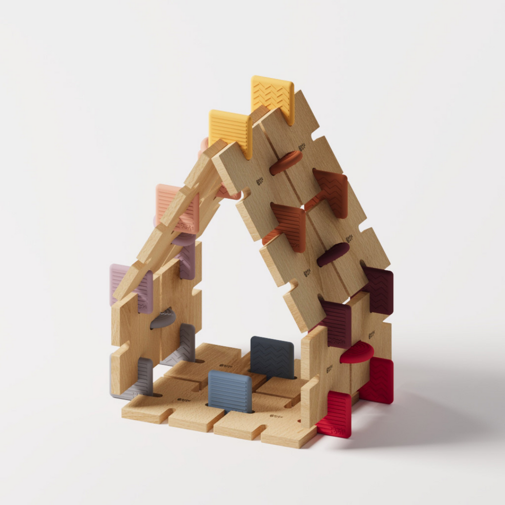 BAVVIC FAMILY SET - Wooden Contruction Toy