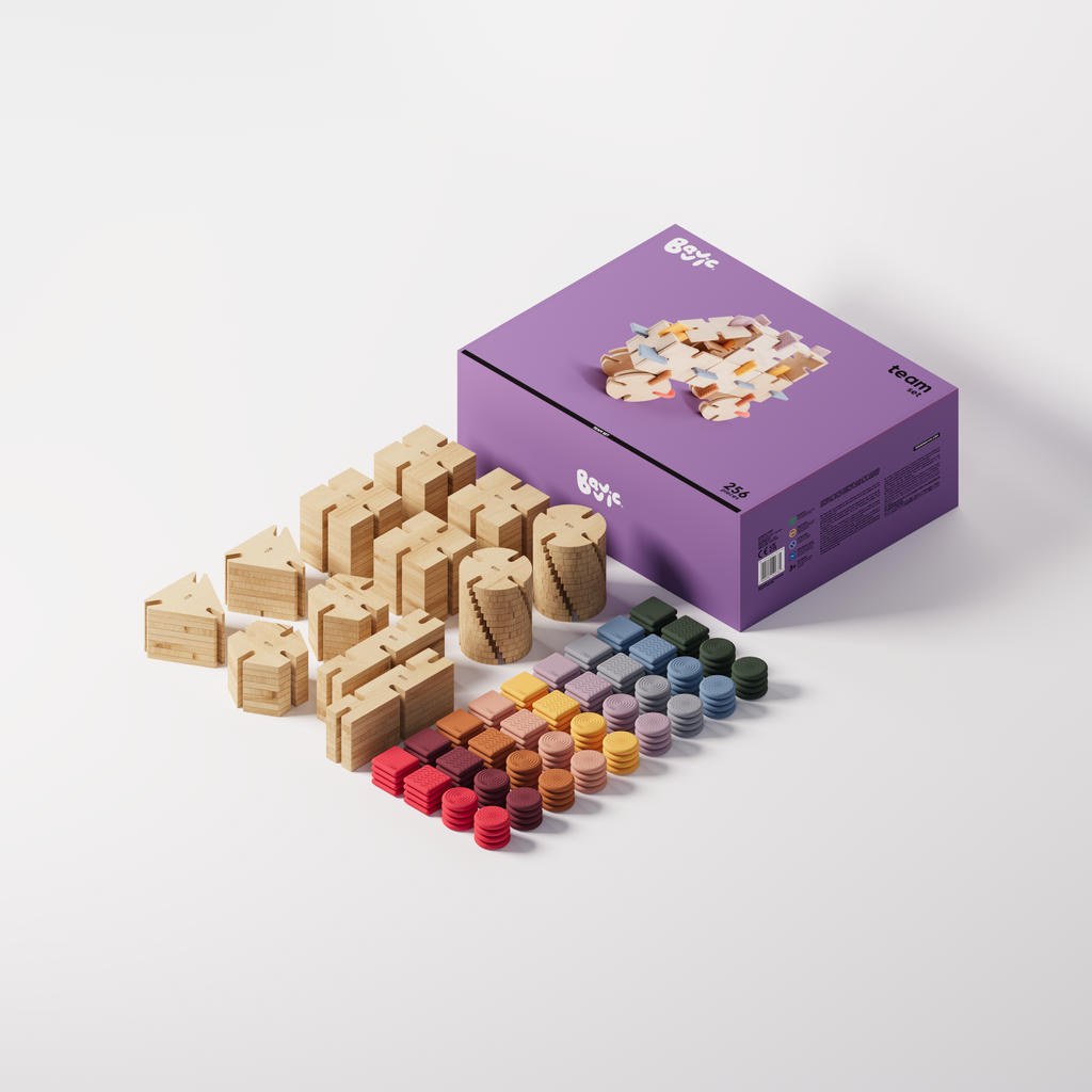 BAVVIC TEAM SET - Wooden Contruction Toy
